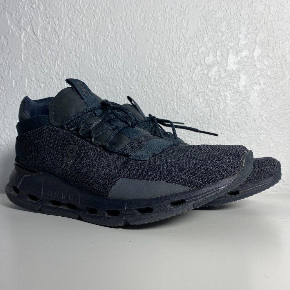 On Cloudnova Swiss Engineering Athletic Running Shoe Mens Size 10 Black